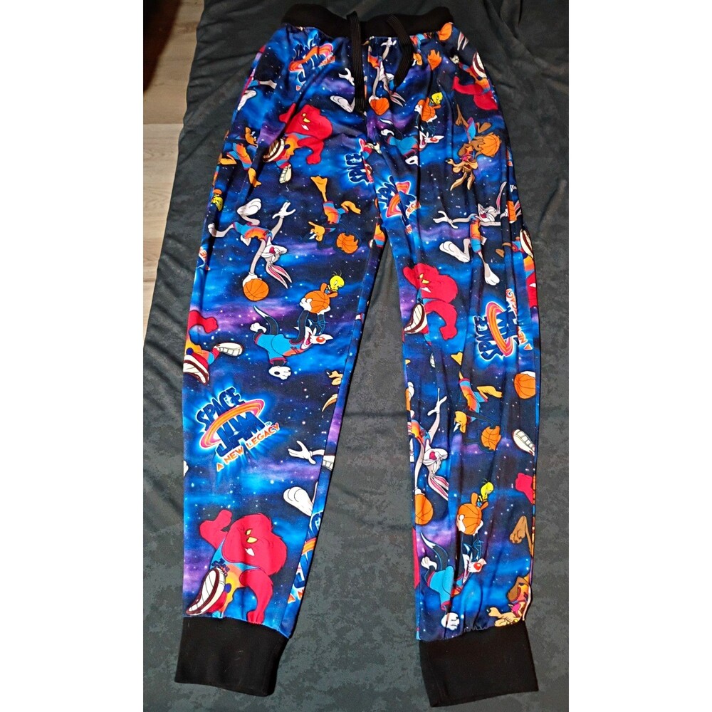 Men's S Space Jam: A New Legacy Pajama Pants Multicolor Poly/Spandex